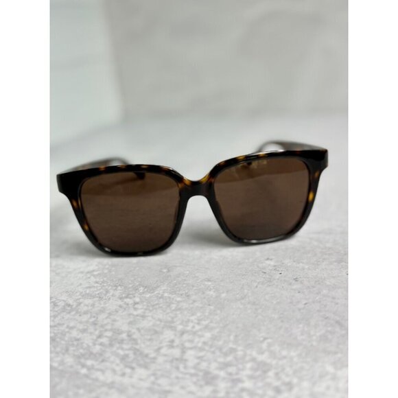 Balenciaga Unisex Sunglasses Havana Plastic Frame Brown Lens Square Full Rim - Picture 1 of 10